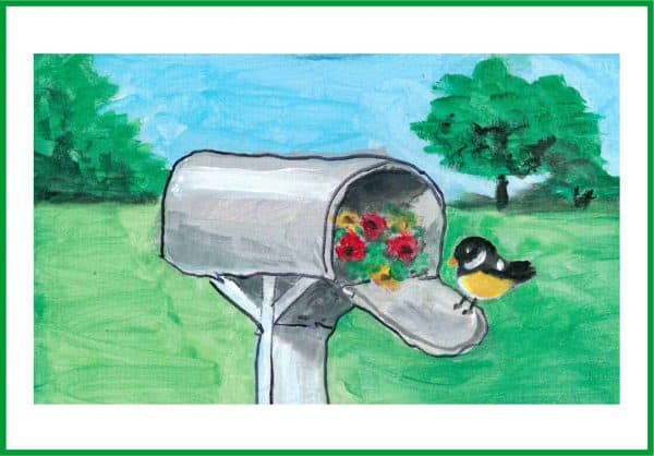 mailbox birdie